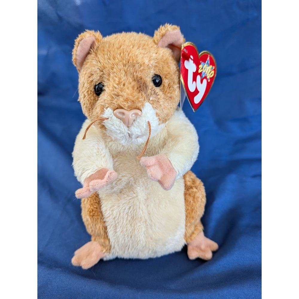 TY Beanie Baby - PELLET the‎ Hamster - NWMTs - DOB July 29, 2000